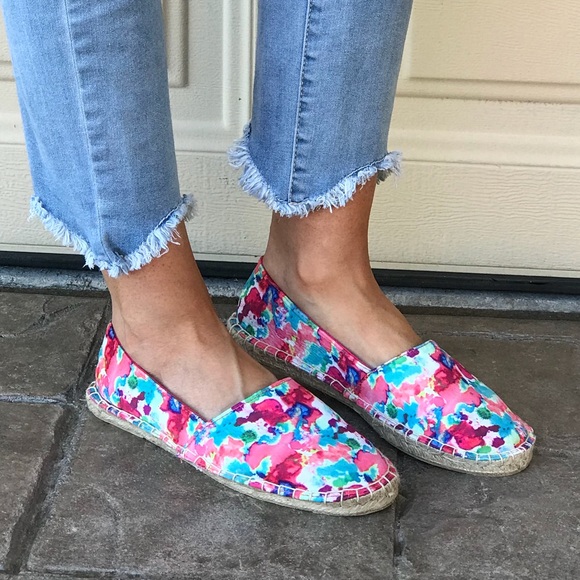 Pastel Colors Flatform Espadrille Loafer Flats - Picture 3 of 8